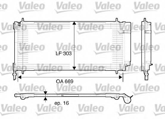 VALEO 817740 Конденсатор, кондиціонер