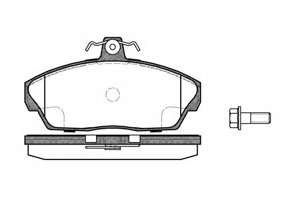 WOKING P2373.10 Комплект гальмівних колодок,