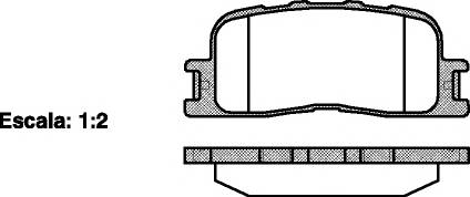 WOKING P9543.00 Комплект тормозных колодок,