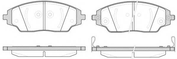 WOKING P14373.02 Комплект тормозных колодок,