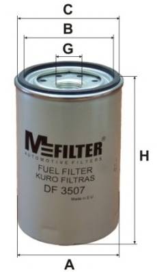 MFILTER DF3507 Фильтр топл. VOLVO