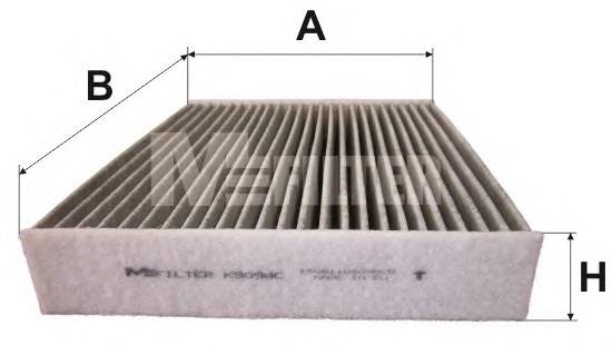 MFILTER K9098C Фільтр салону вугільний