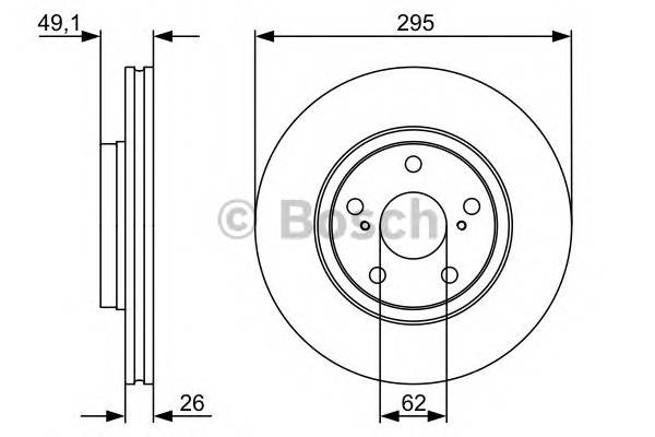 BOSCH 0 986 479 560 Тормозной диск