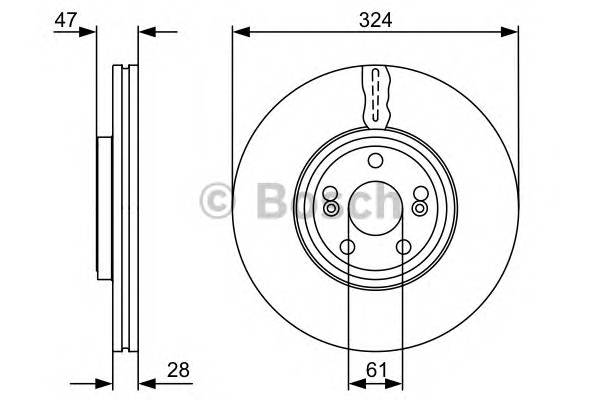 BOSCH 0 986 479 565 Тормозной диск