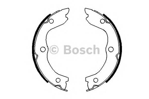 BOSCH 0 986 487 698 Комплект гальмівних колодок,