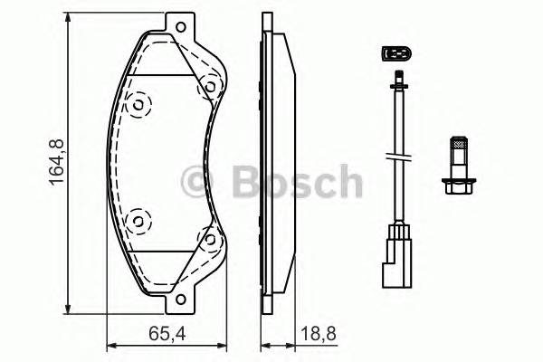 BOSCH 0 986 494 236 Комплект гальмівних колодок,