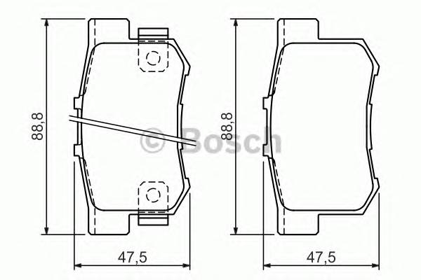 BOSCH 0 986 494 358 Комплект гальмівних колодок,