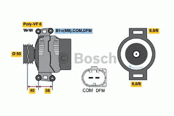 BOSCH 0 986 047 490 Генератор