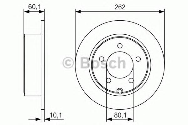 BOSCH 0 986 479 R05 Гальмівний диск