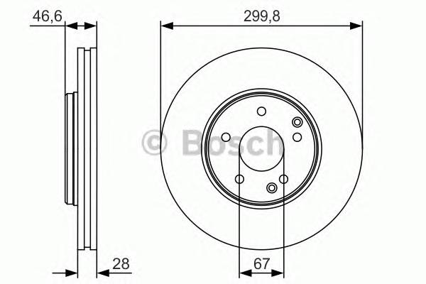 BOSCH 0986479R79 Тормозной диск Bosch