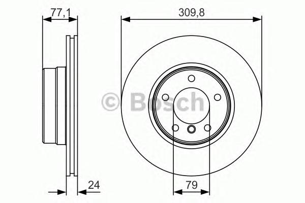 BOSCH 0986479S29 Тормозной диск Bosch