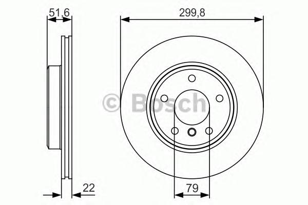 BOSCH 0986479S32 Диск гальмівний