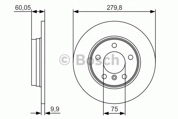 BOSCH 0986479S34 BOSCH Диск тормозной