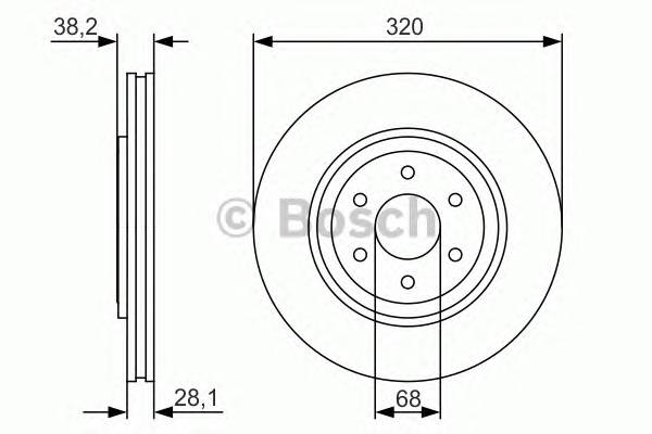 BOSCH 0986479S35 BOSCH Диск гальм.