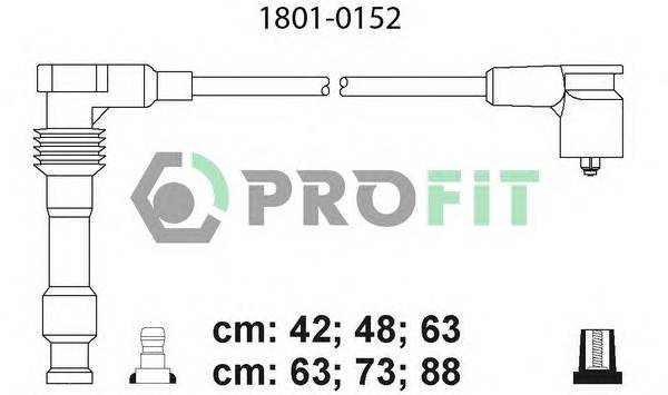 PROFIT 1801-0152 Високовольтні кабелі