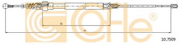 COFLE 10.7509 Трос стояночного гальма