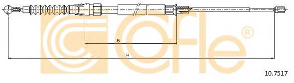 COFLE 10.7517 Трос стояночного гальма