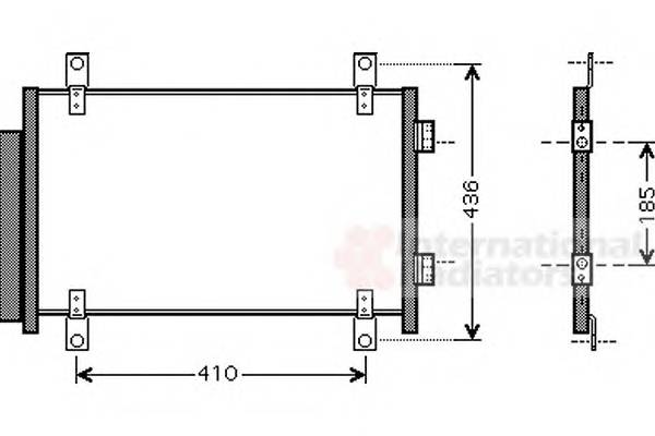 VAN WEZEL 17005351 Конденсатор, кондиционер