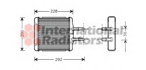 VAN WEZEL 81006027 Теплообменник, отопление салона