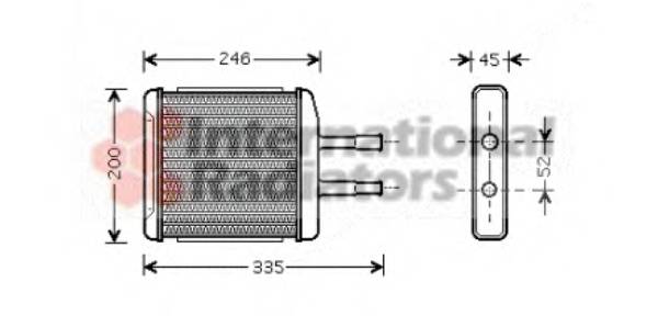 VAN WEZEL 81006059 Теплообменник, отопление салона