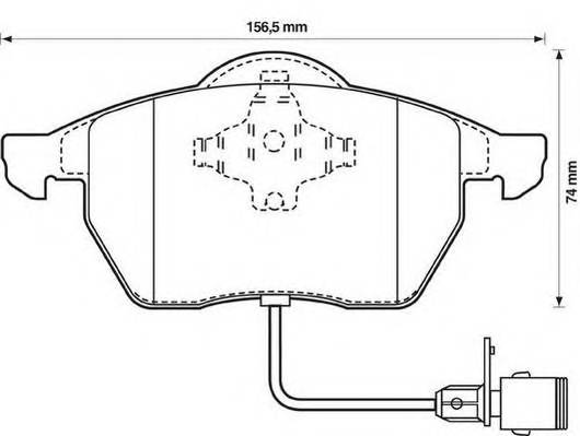 JURID 571512J Комплект гальмівних колодок,