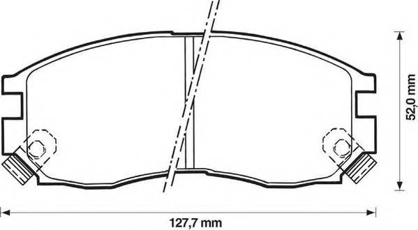 JURID 572381J Комплект гальмівних колодок,