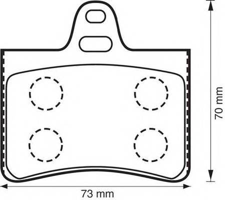 JURID 573028J Комплект тормозных колодок,