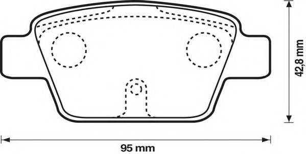 JURID 573105J Комплект гальмівних колодок,