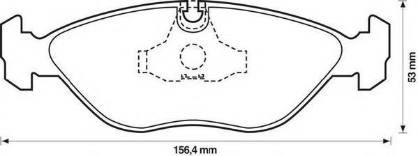 JURID 571465J Комплект тормозных колодок,