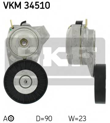 SKF VKM 34510 Натяжний ролик, полікліновий