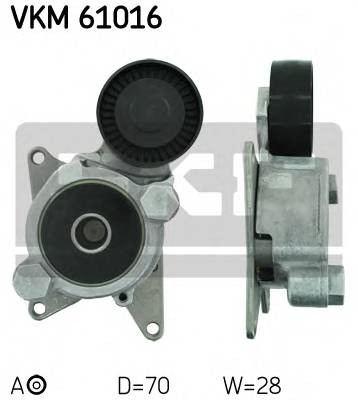 SKF VKM 61016 Натяжний ролик, полікліновий