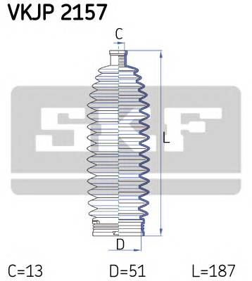 SKF VKJP 2157 Комплект пылника, рулевое