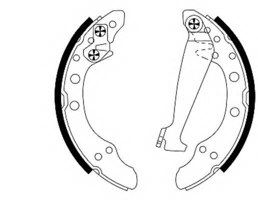 HELLA 8DB 355 001-311 Комплект тормозных колодок