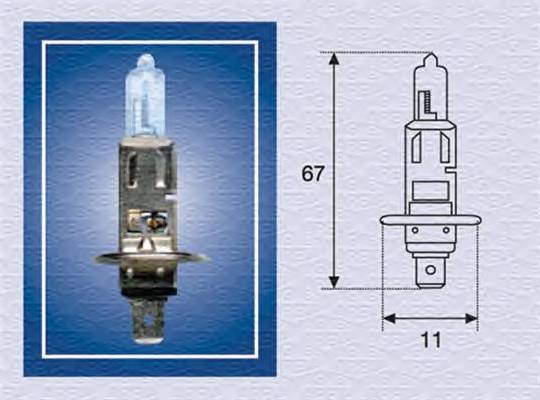 MAGNETI MARELLI 002551100000 Лампа накаливания, фара