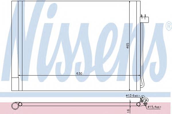 NISSENS 940058 Конденсатор, кондиционер