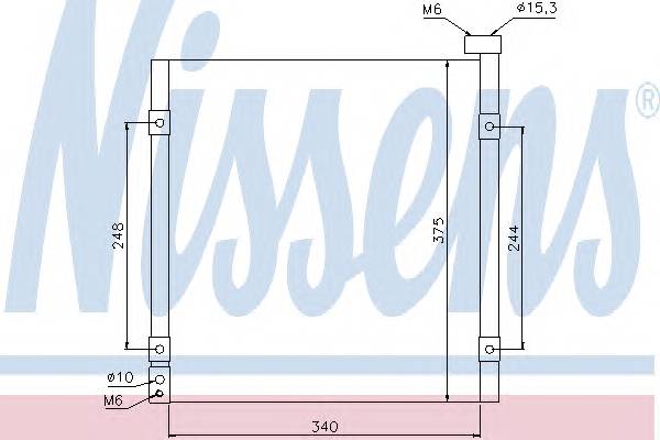 NISSENS 94290 Конденсатор, кондиционер