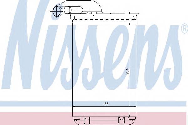 NISSENS 73252 Теплообменник, отопление салона