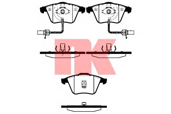 NK 224758 Комплект гальмівних колодок,