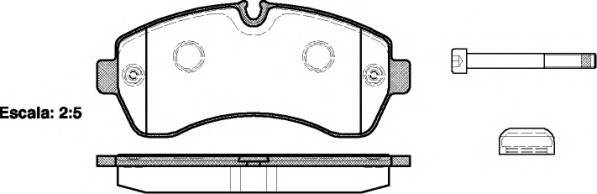 REMSA 1243.00 Комплект тормозных колодок,