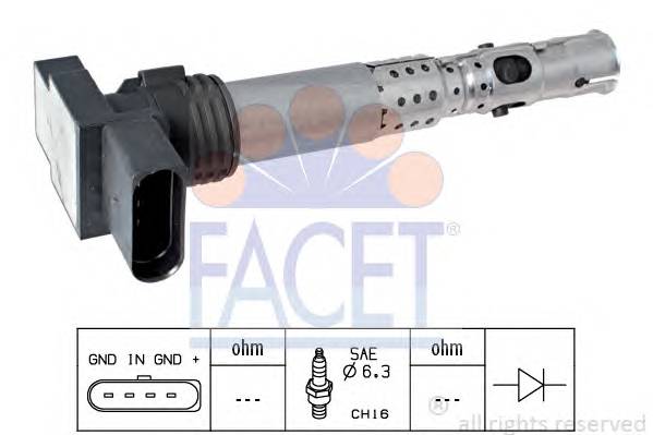 FACET 9.6331 Котушка запалювання