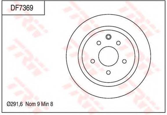 TRW DF7369 TARCZA HAMULC. NISSAN