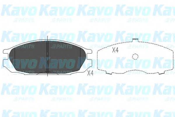 KAVO PARTS KBP-6510 Комплект тормозных колодок,