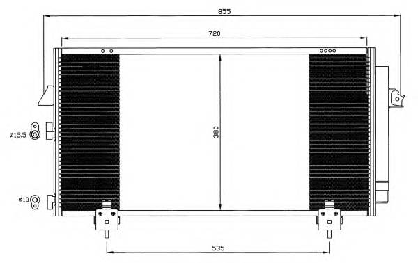 NRF 35381 Конденсатор, кондиционер