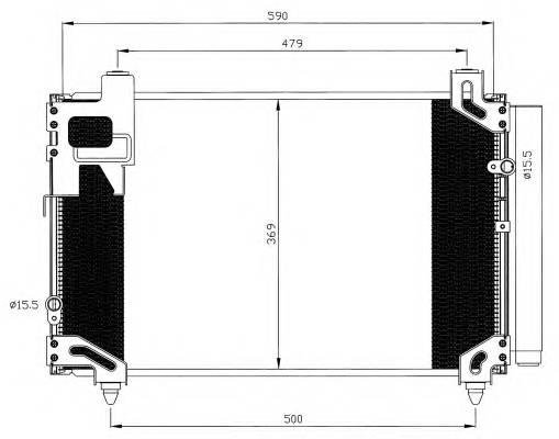 NRF 35596 Конденсатор, кондиционер