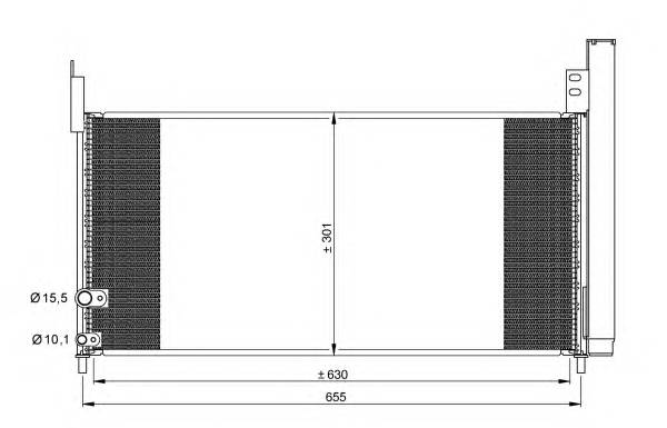 NRF 35863 Конденсатор, кондиционер