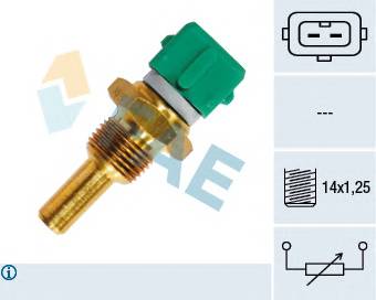 FAE 33190 Датчик, температура головки