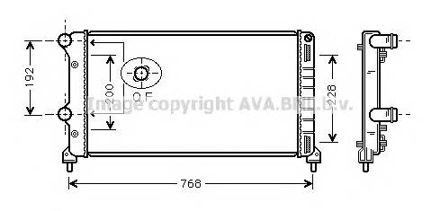 AVA QUALITY COOLING FTA2250 Радиатор, охлаждение двигателя