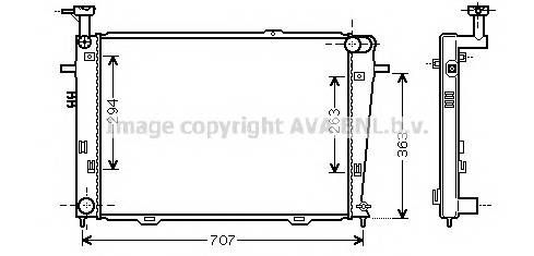 AVA QUALITY COOLING HY2210 Радиатор, охлаждение двигателя