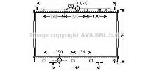 AVA QUALITY COOLING MT2183 Радиатор, охлаждение двигателя