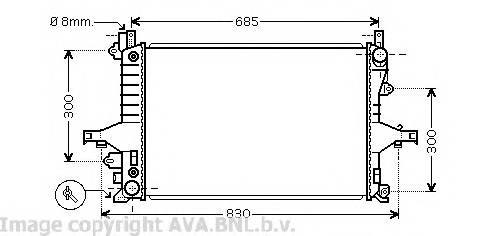 AVA QUALITY COOLING VO2115 Радиатор, охлаждение двигателя